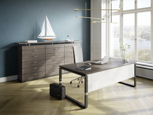 Pensum by Palmberg Schreibtisch Pensum Wange Knieraumblende bei Nack